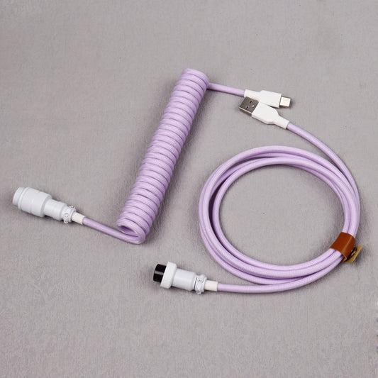 D45 Double Sleeves PET Cable Type C Keyboard Accessory