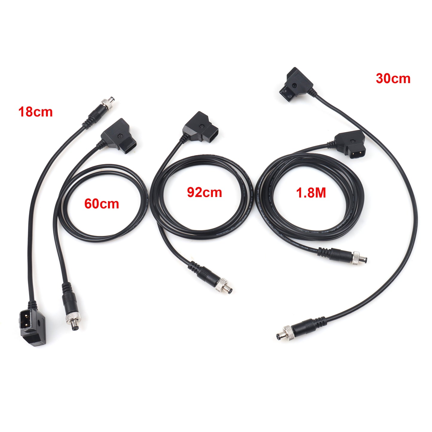 D Tap to DC 5.5x2.5mm Angle Male Locking Cable for DSLR Rig Camera Monitor Power Cord