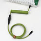 USB Spiral Cable Type C for Keyboard Desktop Computer Aviation Connector 2C5