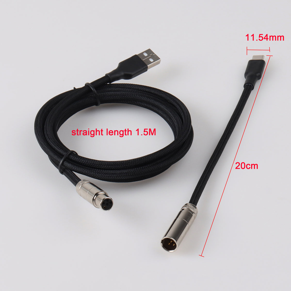 Keyboard Wire Types Type C USB Keyboard Wire Mini XLR Aviation Connector Cable Z6 – LANO ...