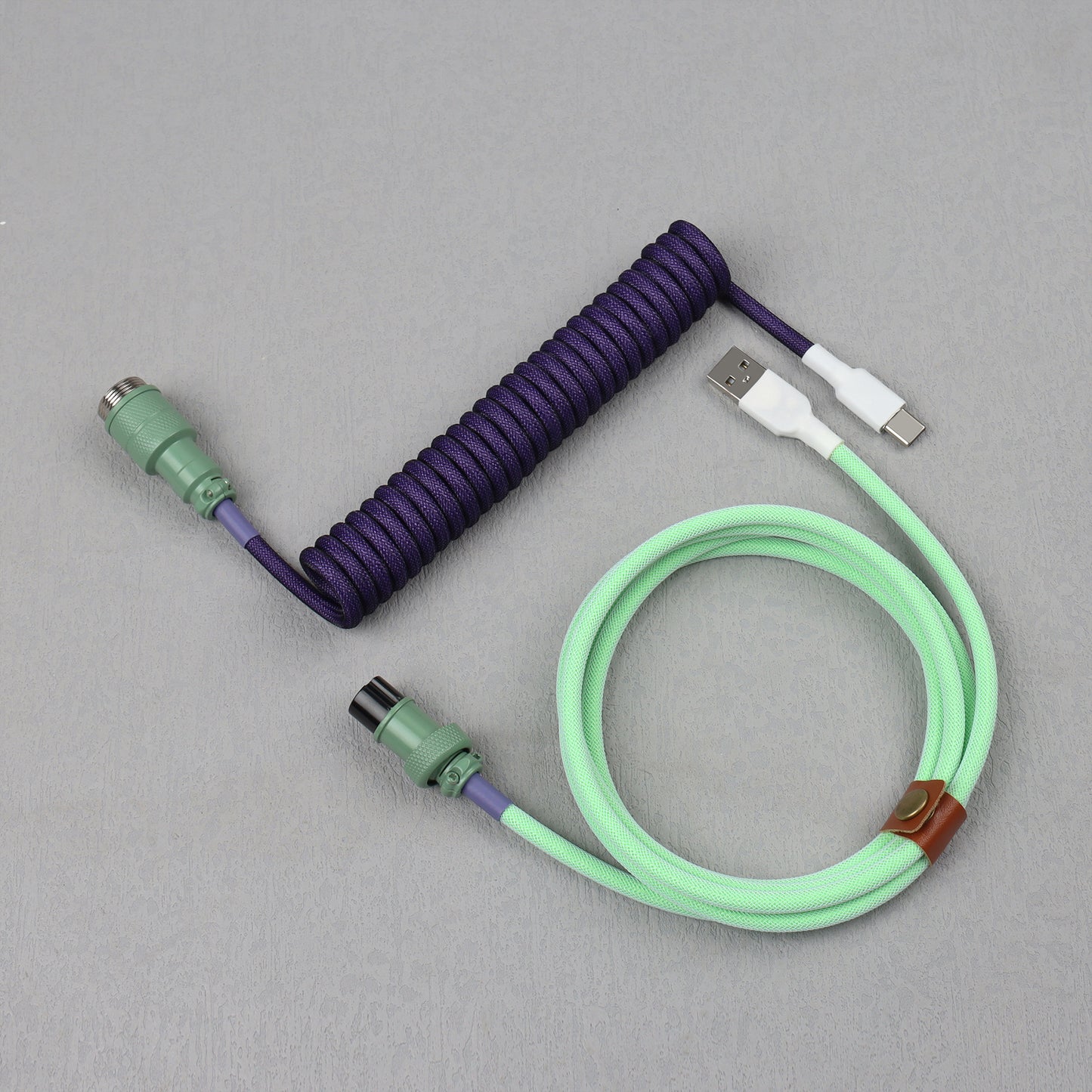 D38 Coiling Type C Cable For Mechanical Gaming Keyboard