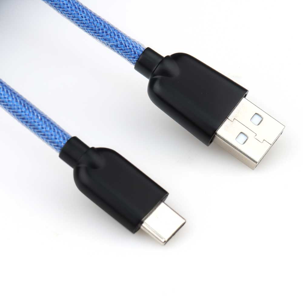 MINI XLR Aviation Connector USB to Type C Keyboard Cable X2